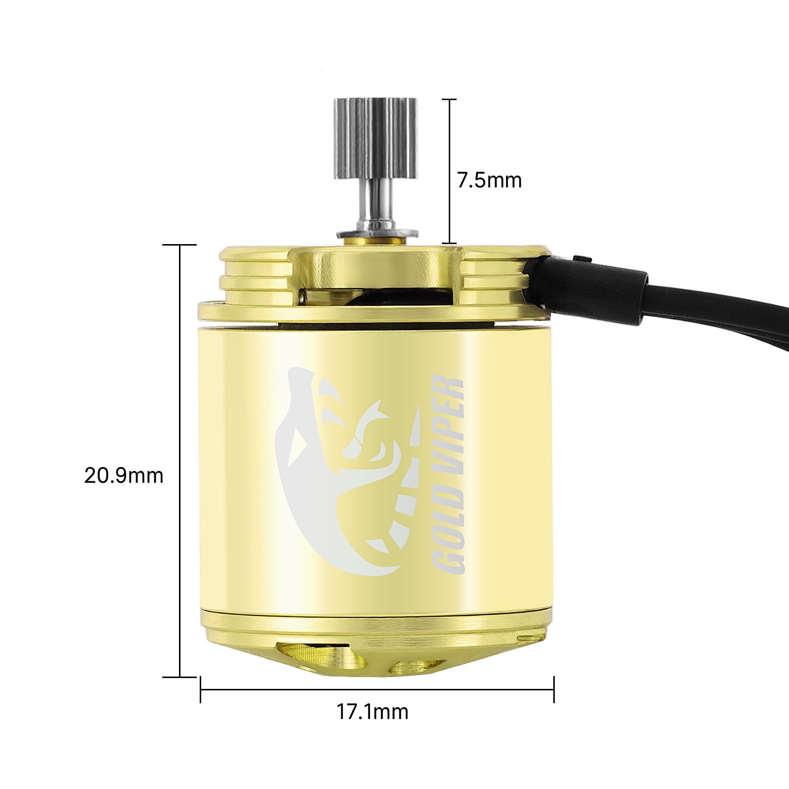 INJORA Gold Viper 1721 Brushless Motor 2800KV per Upgrade 1/24 Axial SCX24