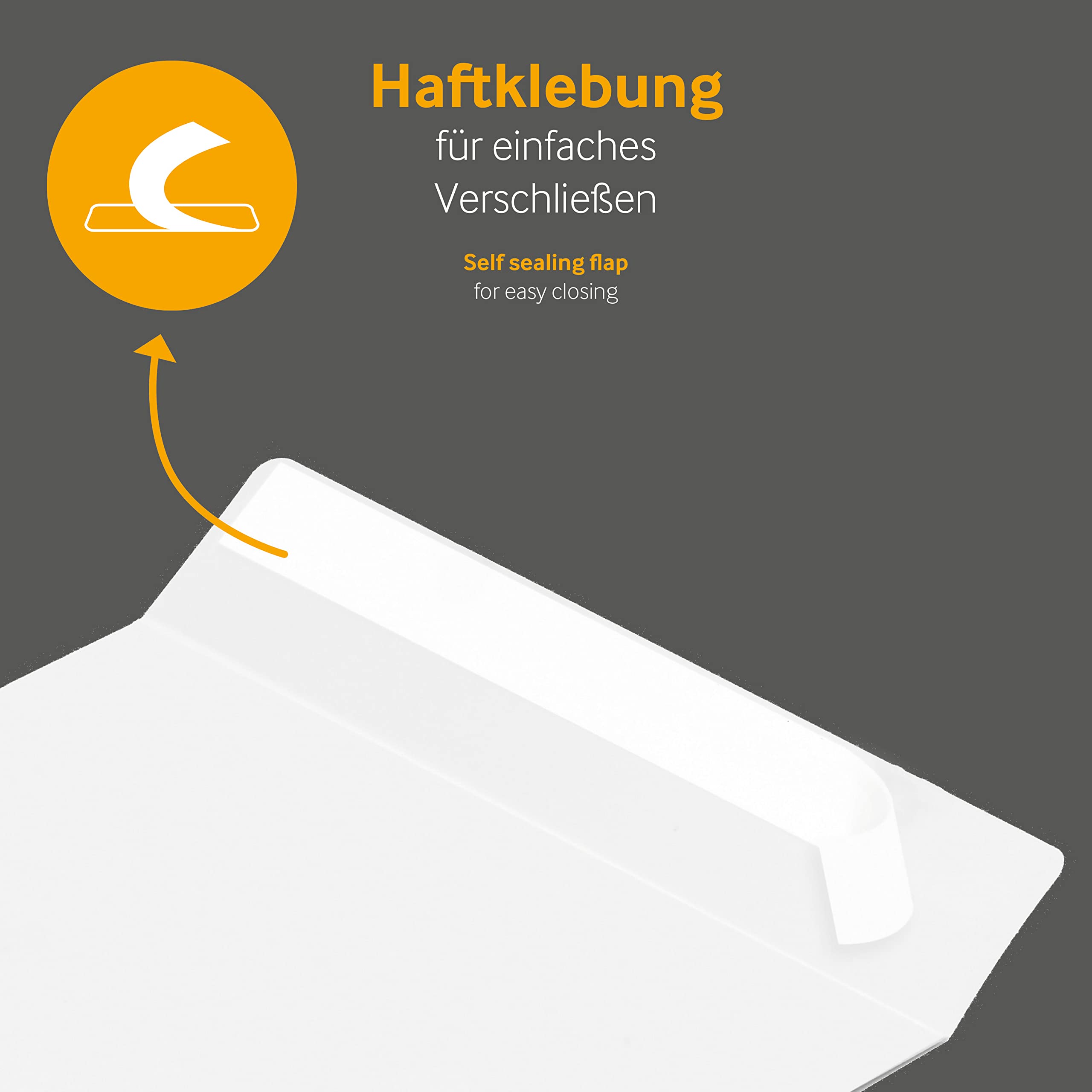 Faltentaschen | Premium | 229 x 324 x 20 mm (DIN C4) mit Fenster | Weiß (250 Stück) mit Abziehstreifen | Briefhüllen, Kuverts, Couverts, Umschläge mit 2 Jahren Zufriedenheitsgarantie