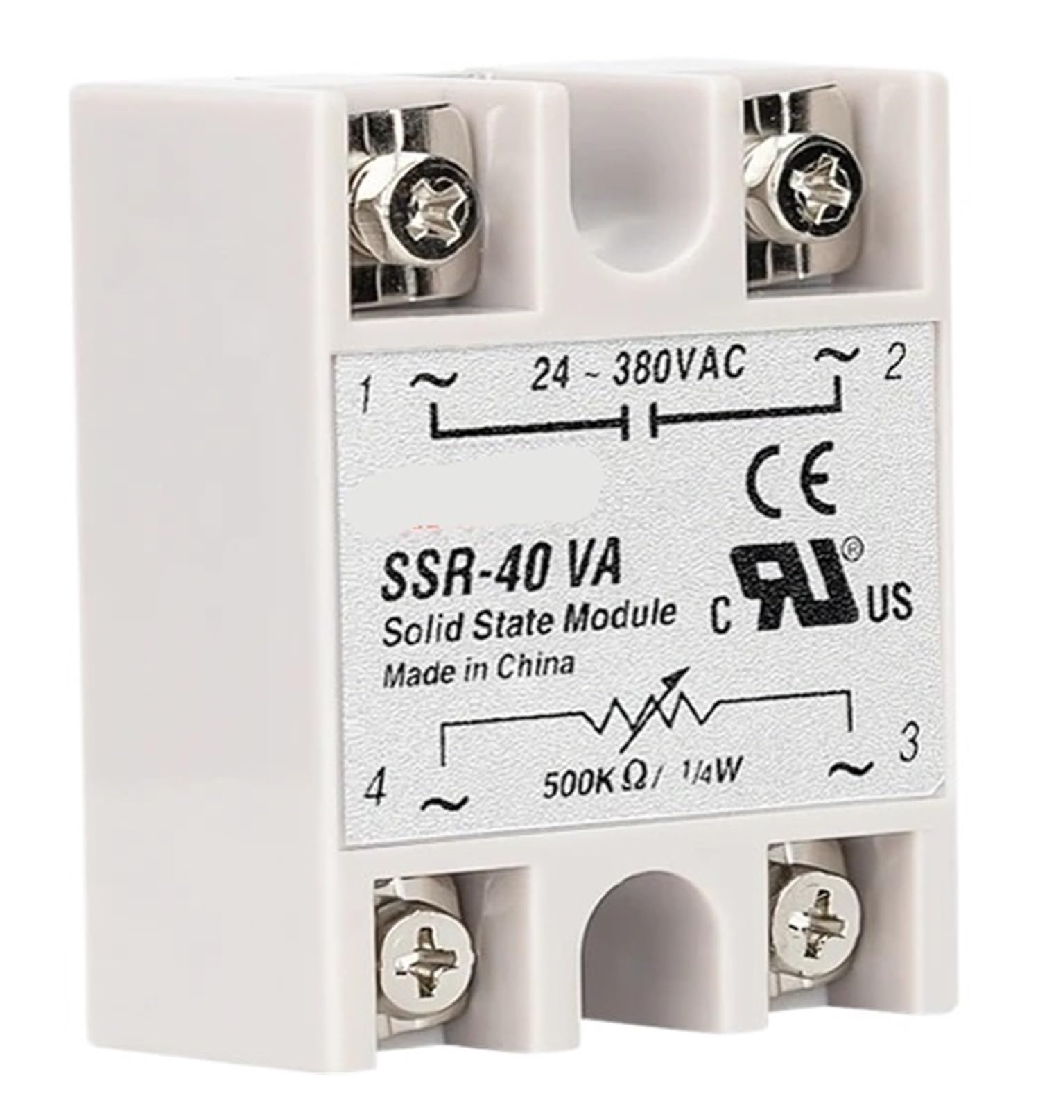SWEWDSQG SSR-25VA SSR-40VA SSR-25LA SSR-40LA Single Phase AC Solid State Relay 10/25/40/60/80/100A Voltage Regulating Current Regulator(SSR-100A)