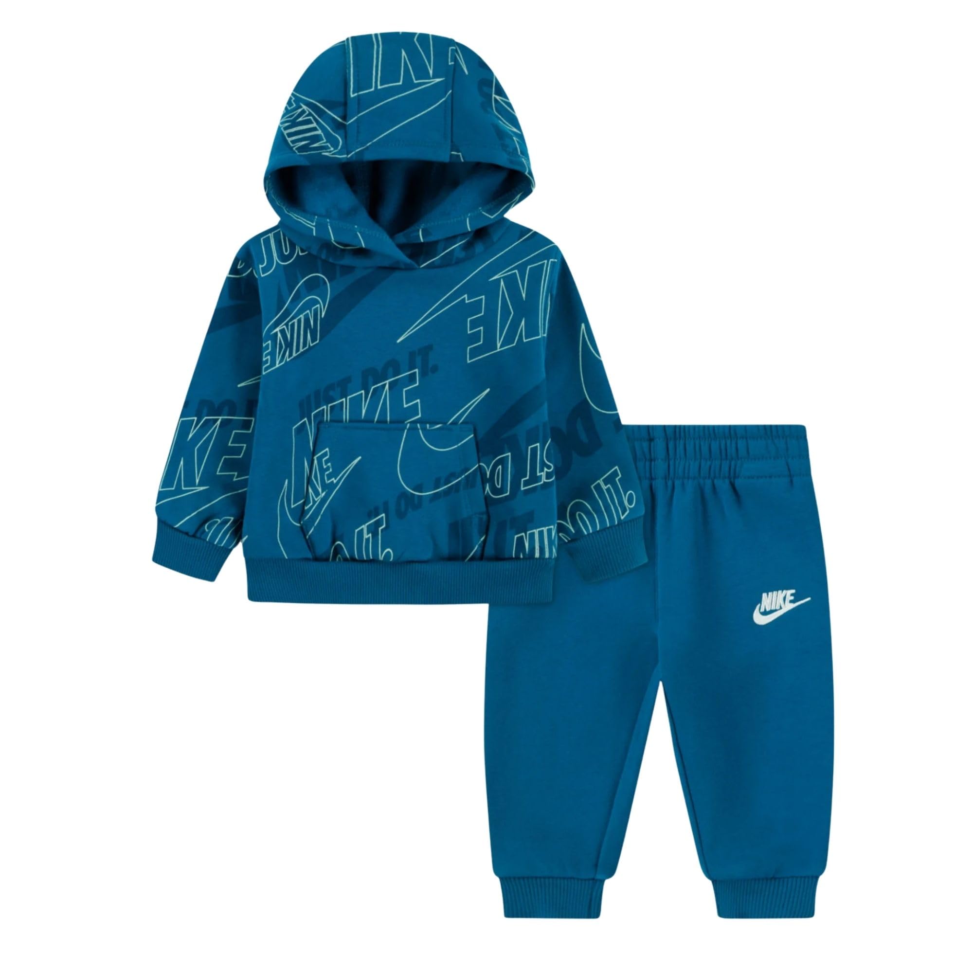 Nike Tuta da Neonati con Cappuccio Weight Light Blu