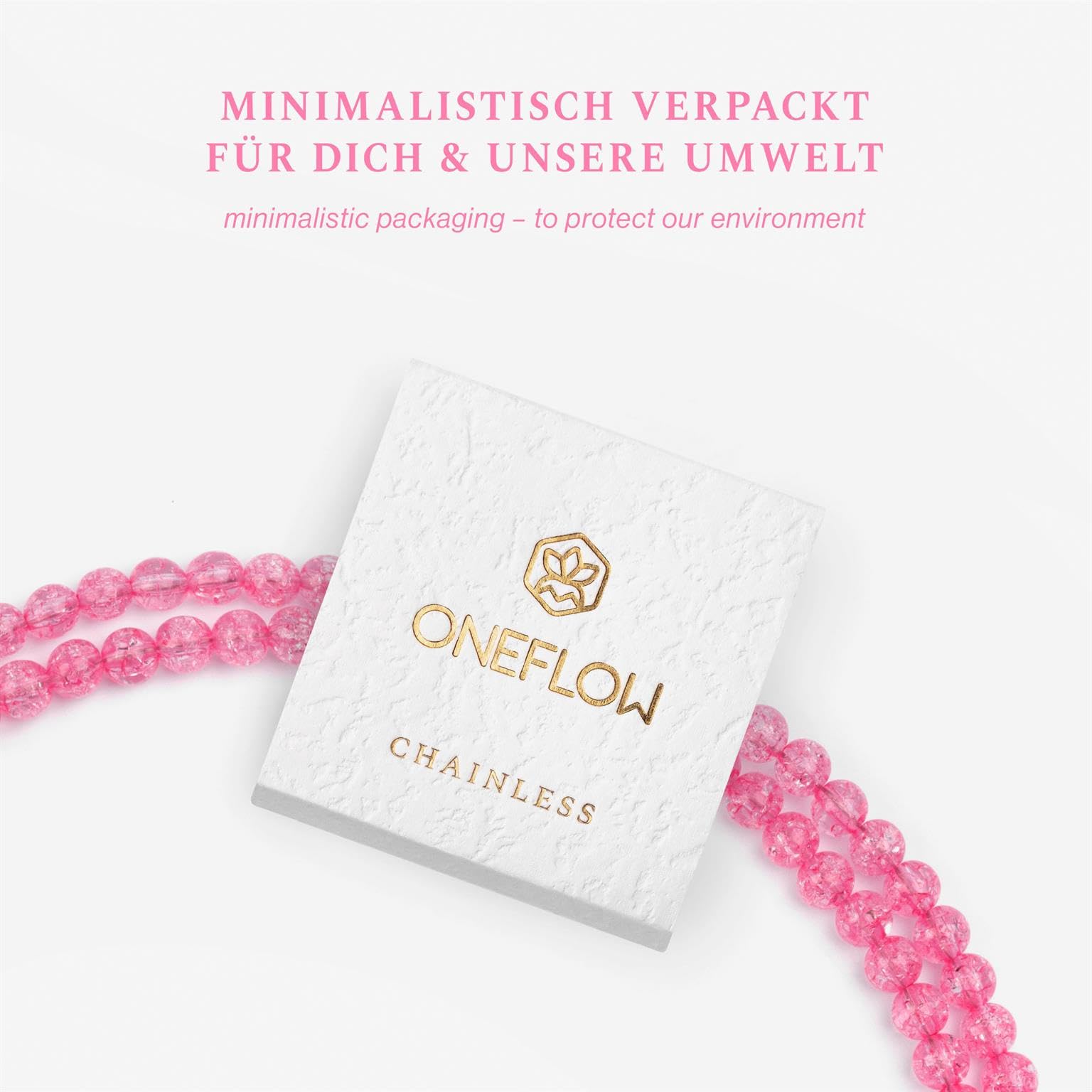 Handykette Mit Glitzerperlen - Universelle Phone Chain Mit Karabiner Für Alle Smartphones