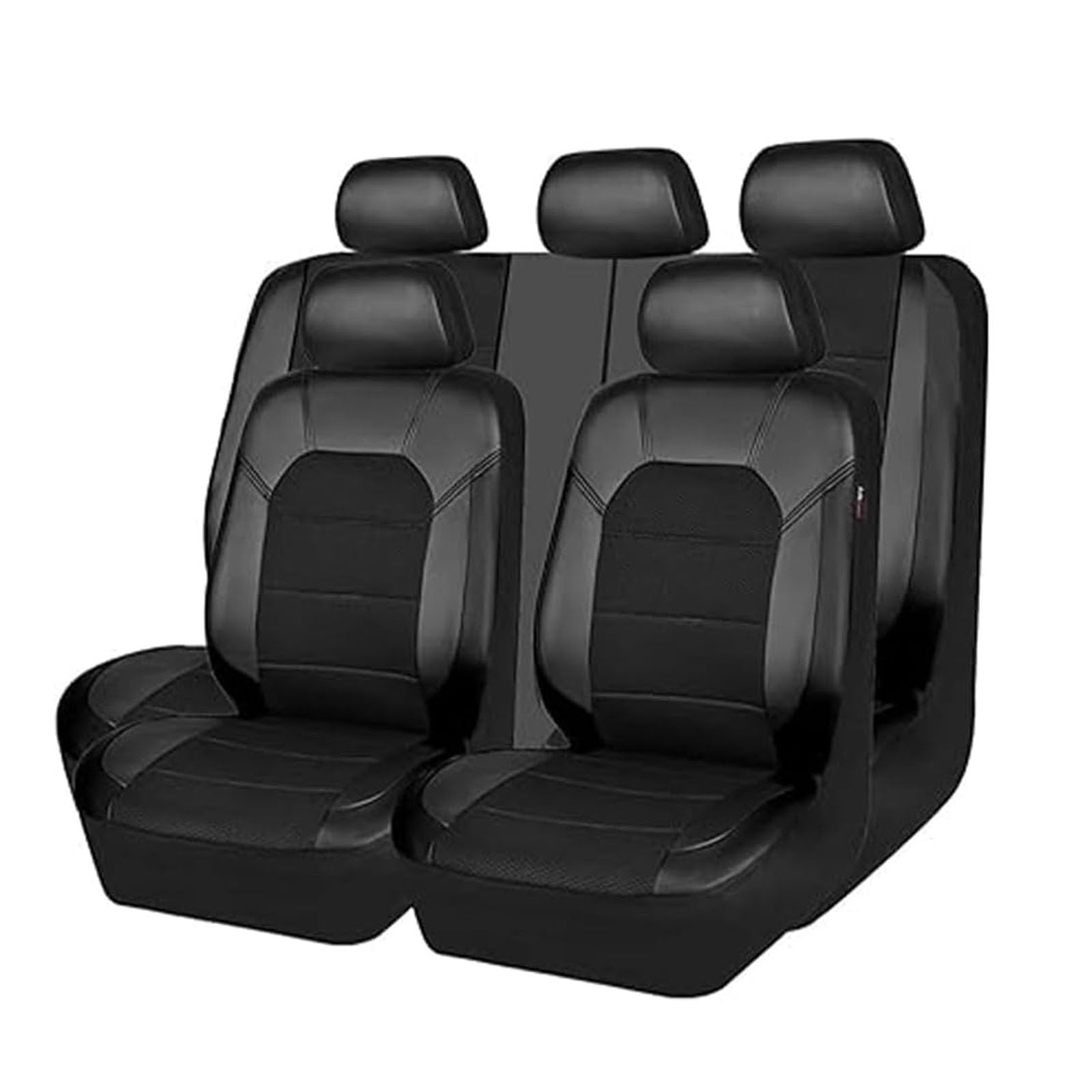 Housses de siège de voiture pour Renault Clio 2 3 4 5 MK3 MK4 Megane 2 3 4 CC, ensemble de protection de siège en cuir, accessoires intérieurs antidérapants, E/noir