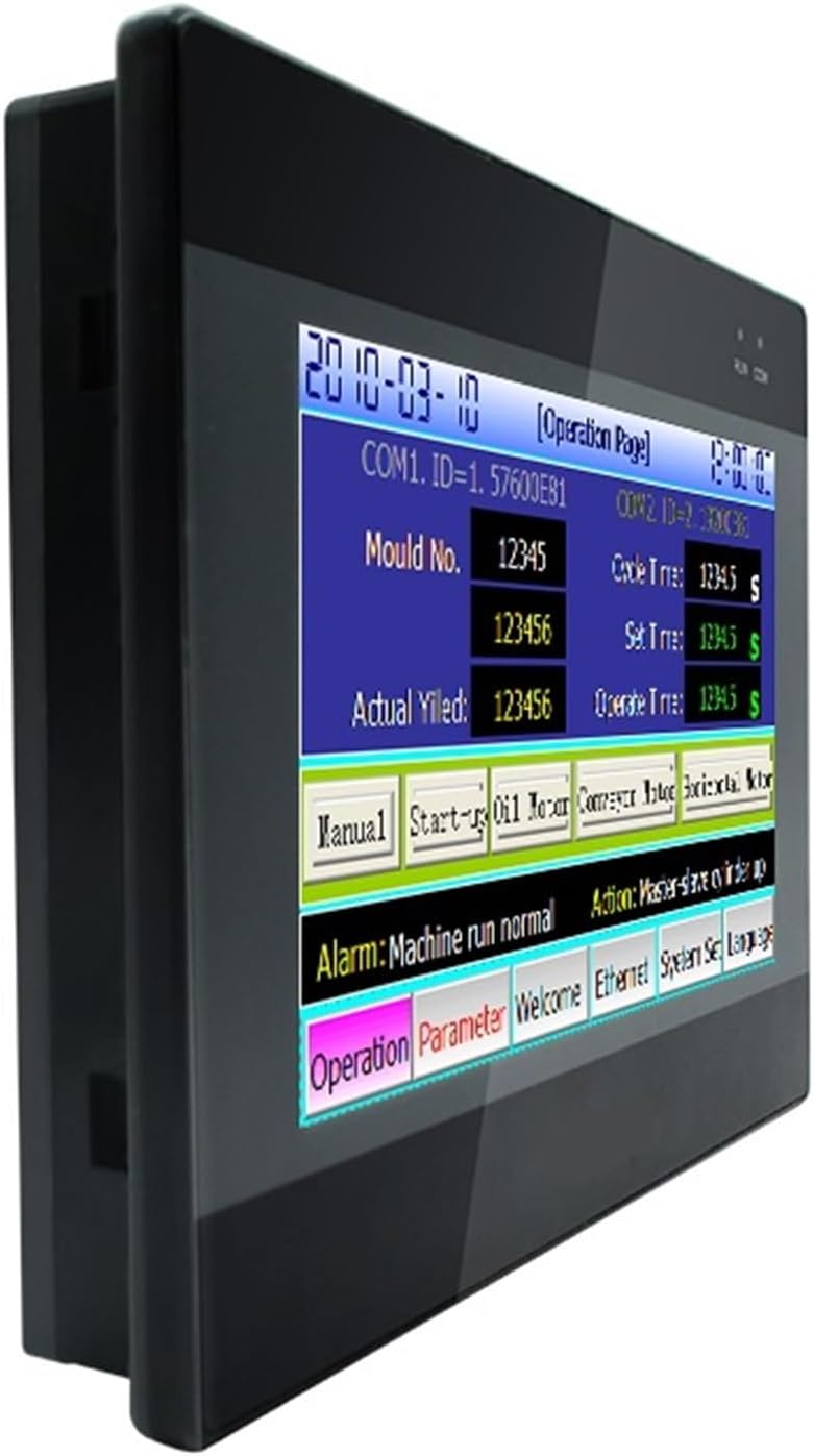 7 inch tft LCD Touch Panel 12DI/12dO Relay outputs Integrated PLC Controller