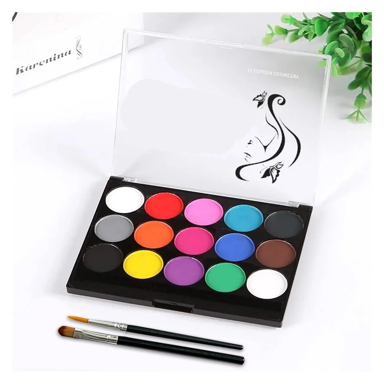 paleta de pintura corporal Paleta de pinturas faciales y corporales solubles en agua(Set B)