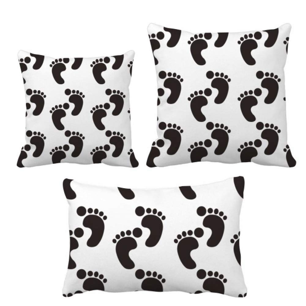 Housse de coussin motif empreintes de pattes noires pour protéger les animaux avec style