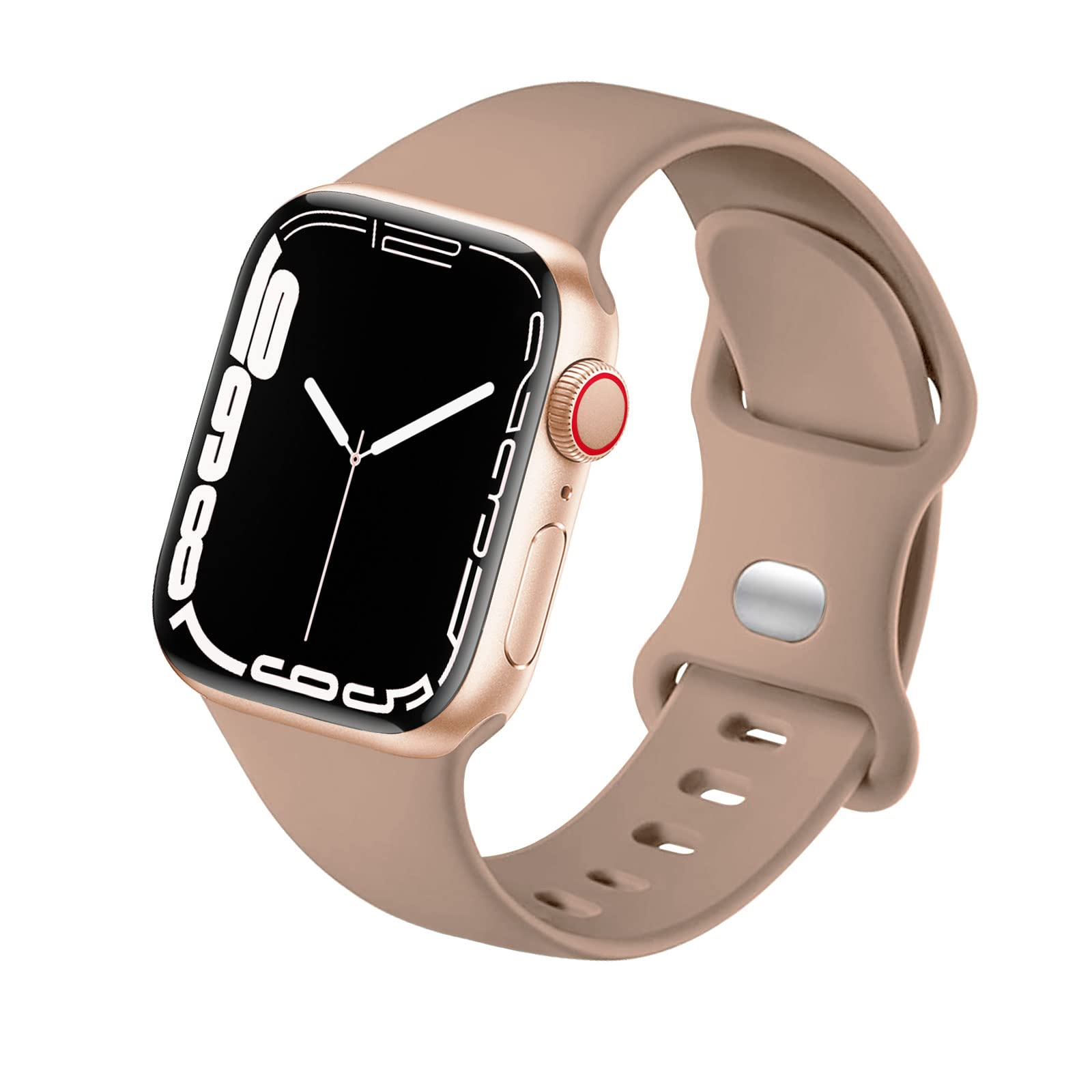 Sport Strap Compatible with Apple Watch Straps 46mm 40mm 38mm 41mm 42mm 44mm 45mm, Silicone Strap Replacement for iWatch Bands Series 11 10 9 8 7 6 5 4 SE 3 2 1 Women Men — view 24