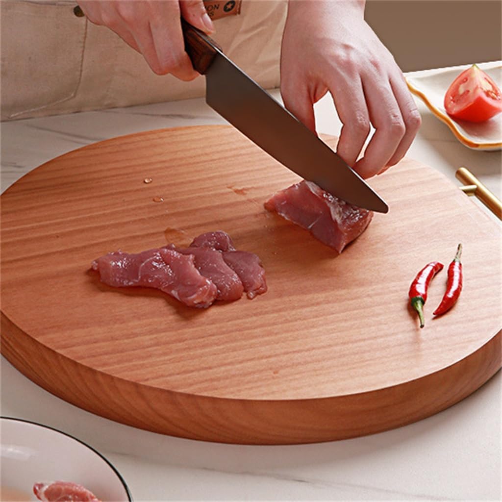 ASXDCP 梨材ラウンドまな板家庭用木製まな板まな板