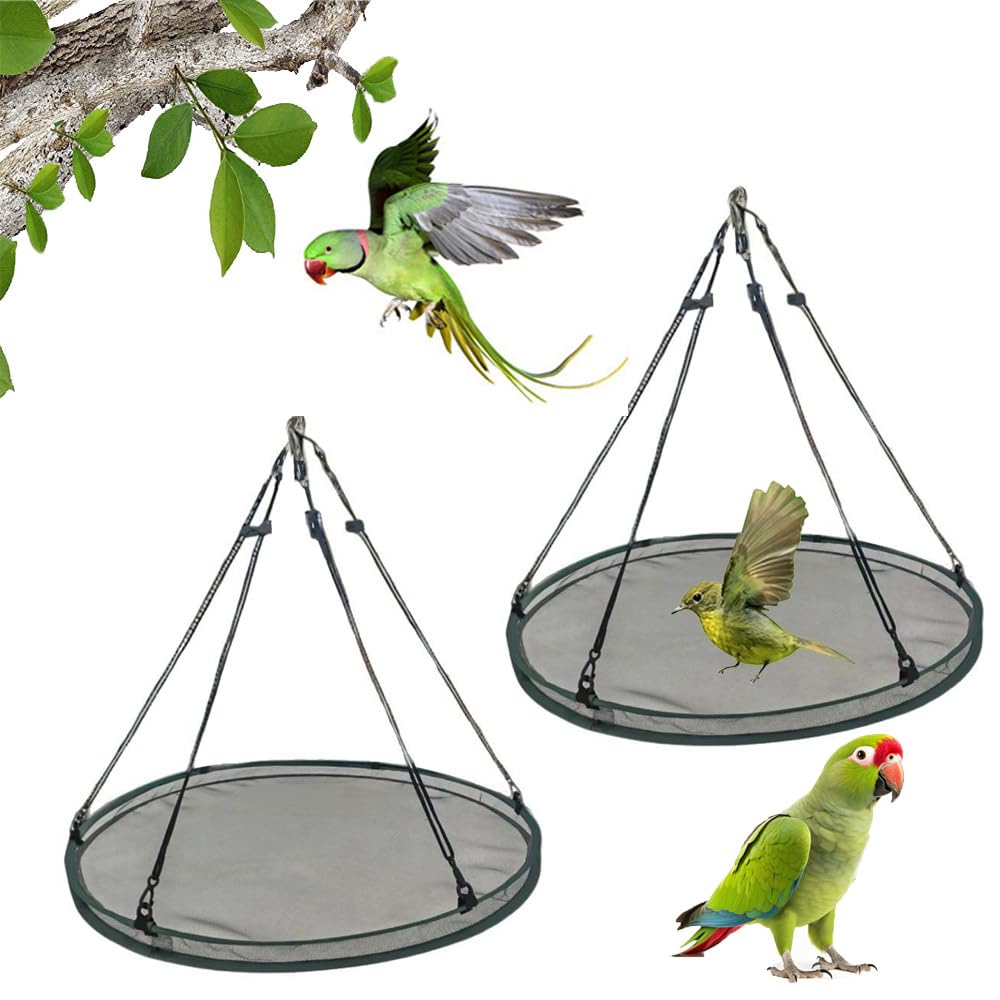 Lot de 2 bacs de récupération pour mangeoire à oiseaux 40 cm extérieur