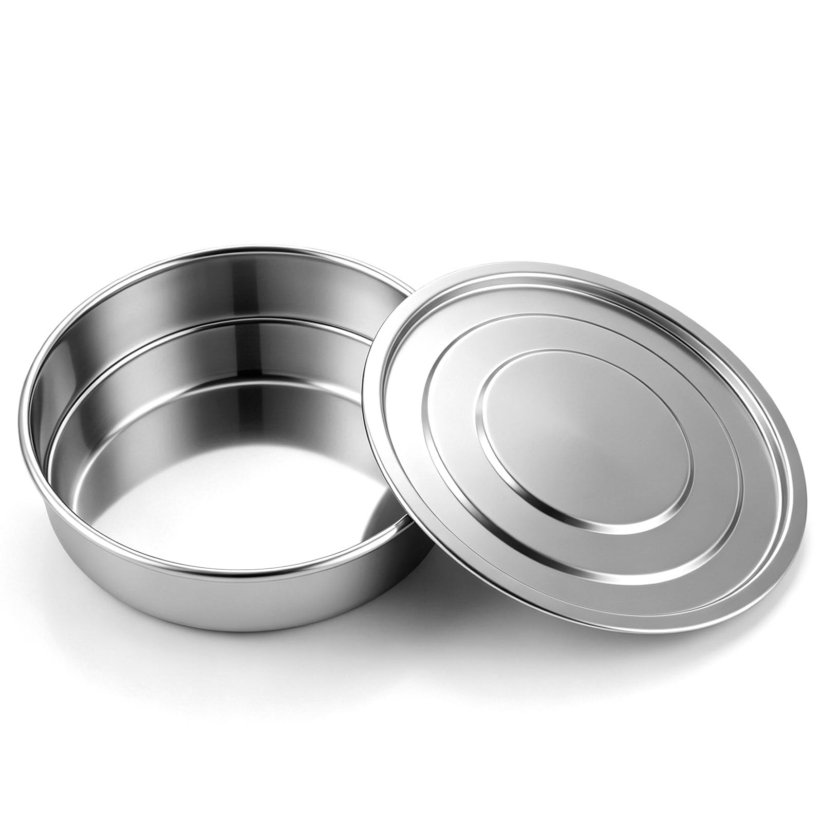 304 Stainless Steel Lab Sieves Pan,8" Diameter Standard Sieve Pan for Industrial Laboratory Homes — Amazon image 2