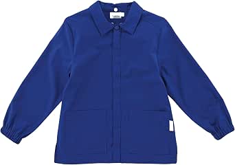 SIGGI Grembiule Scuola Happy School – Blu, Elementare, Colletto Bianco, Taglie Da 6 A 15 Anni - 4