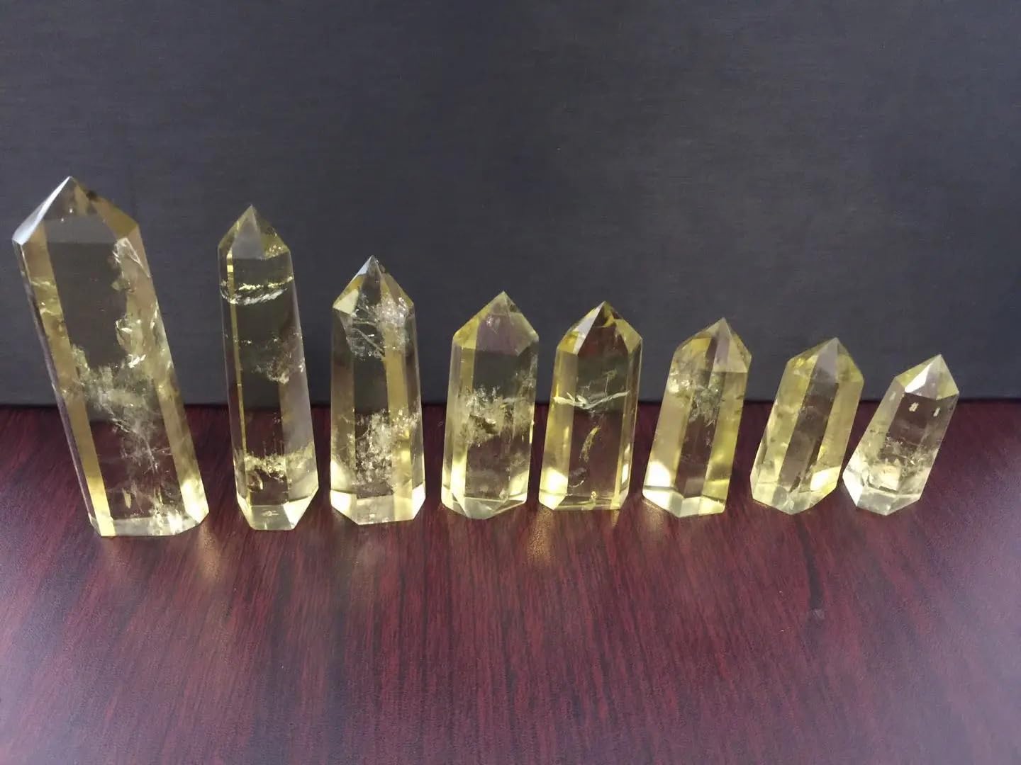 AARTERZZA 1pc 5-6cm Crystal Wands Yellow Melting Crystal Points Crystals for Decoration