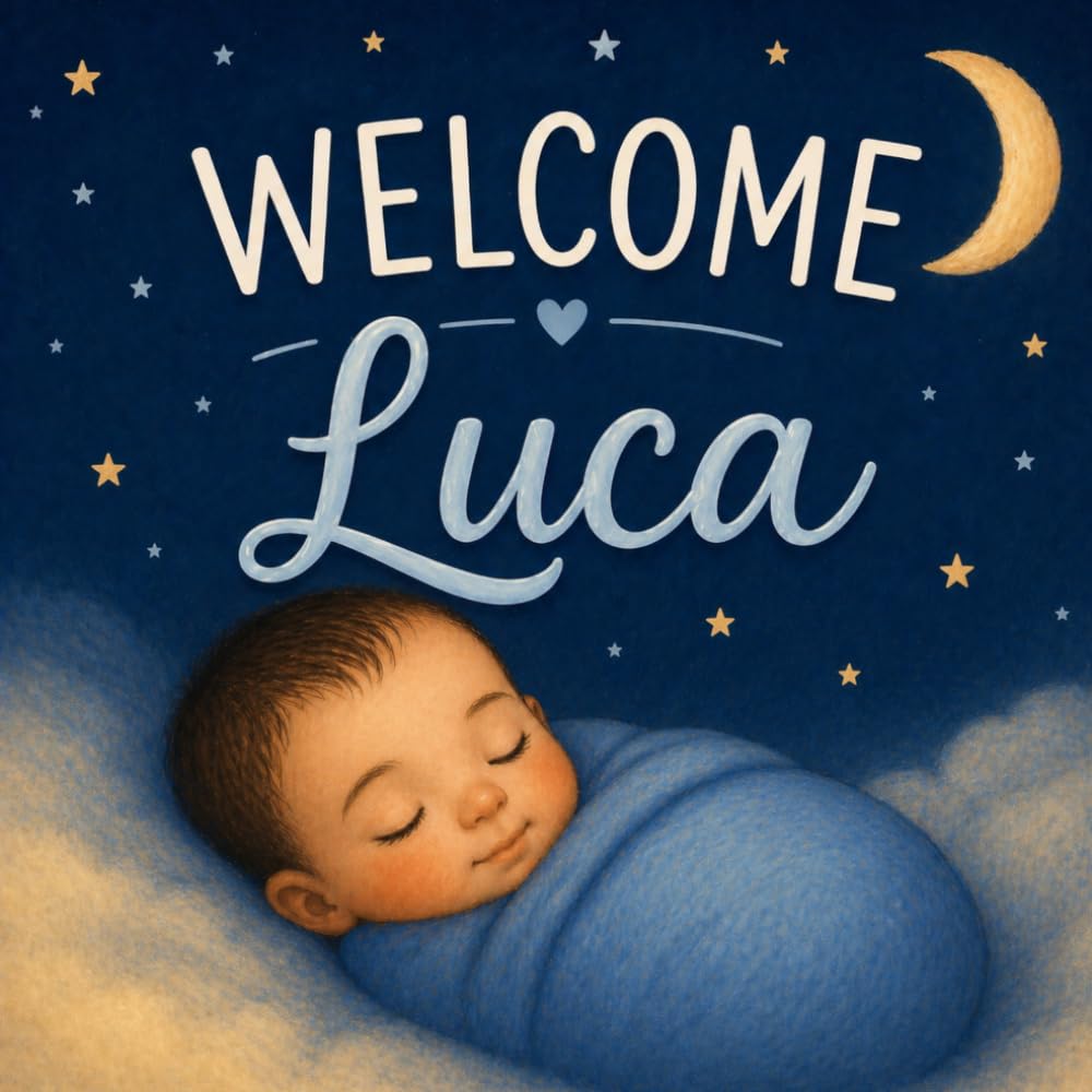Welcome Luca: A Personalized Baby Book for Newborn Baby Luca: Keepsake Book, Bedtime, or Baby Shower Gift (Three Hearts Personalized Baby Book Series (LUCA))