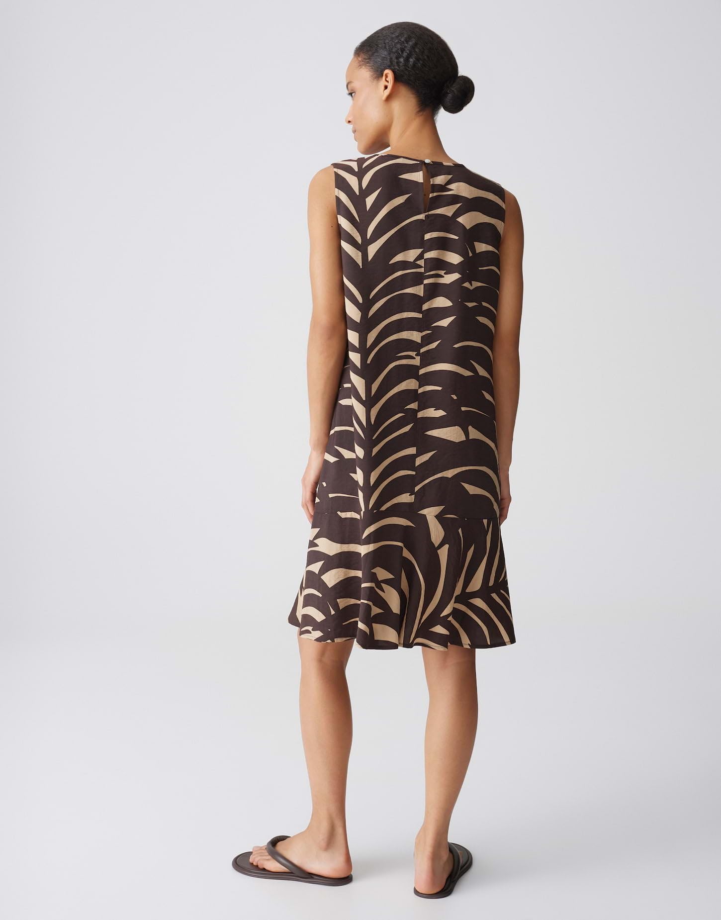 OPUS Damen Minikleid | Printkleid mit angesetzten Volant
