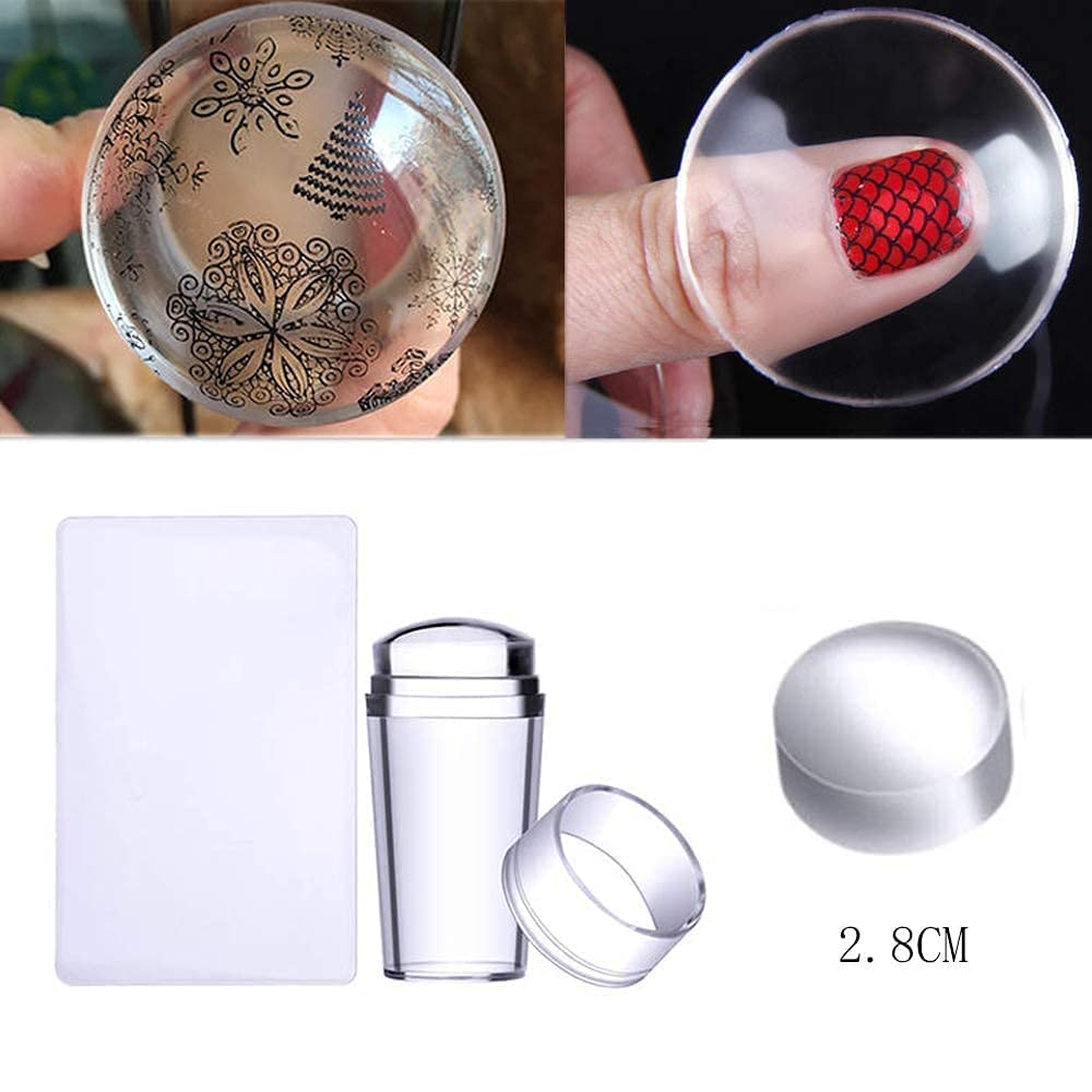 Nail Stamper Kit Nail Stamping Plate Set 8 Pcs Nail Templates With Stamper Scaper Lace animal Owl flower heart Starry sky Constellation rock Spring Summer design Nail Art Plate