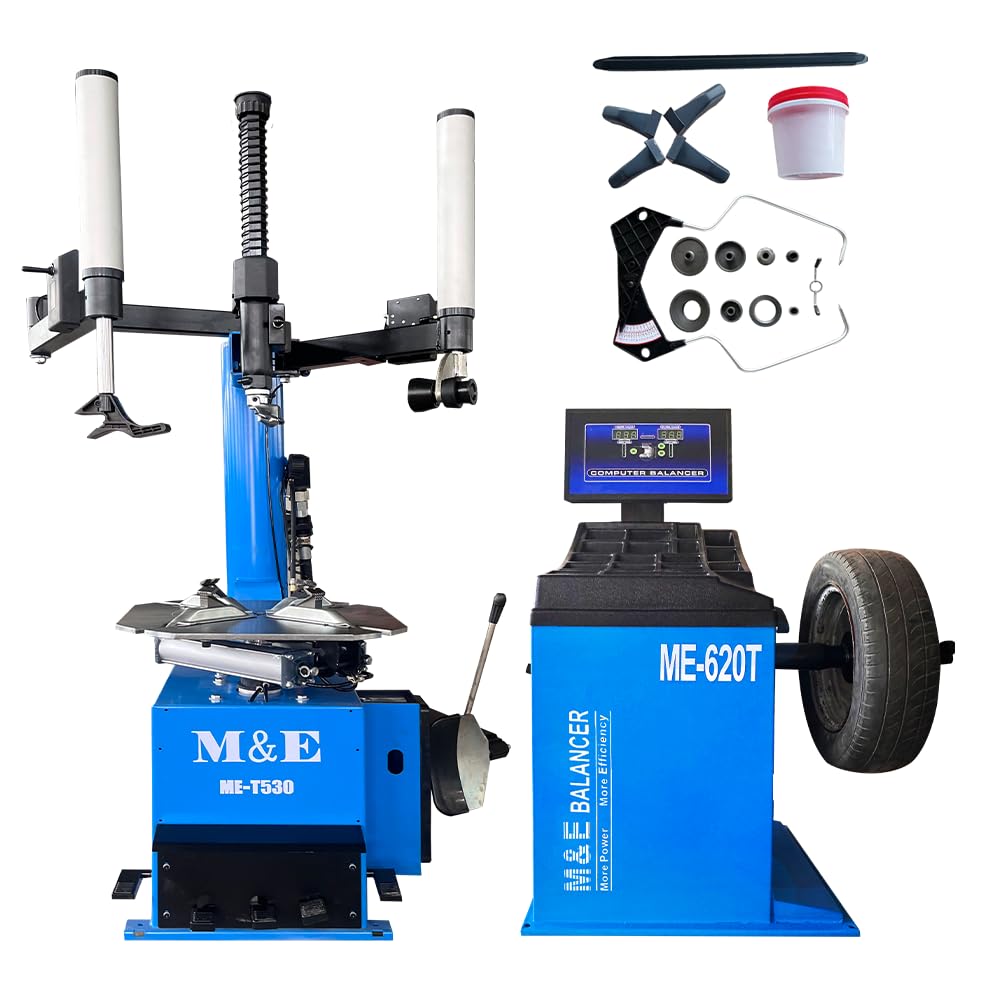 KATOOL 2.0 HP Tire Changer Machine Combo with Bead Blaster Wheel Balancer Machine Tire Machine