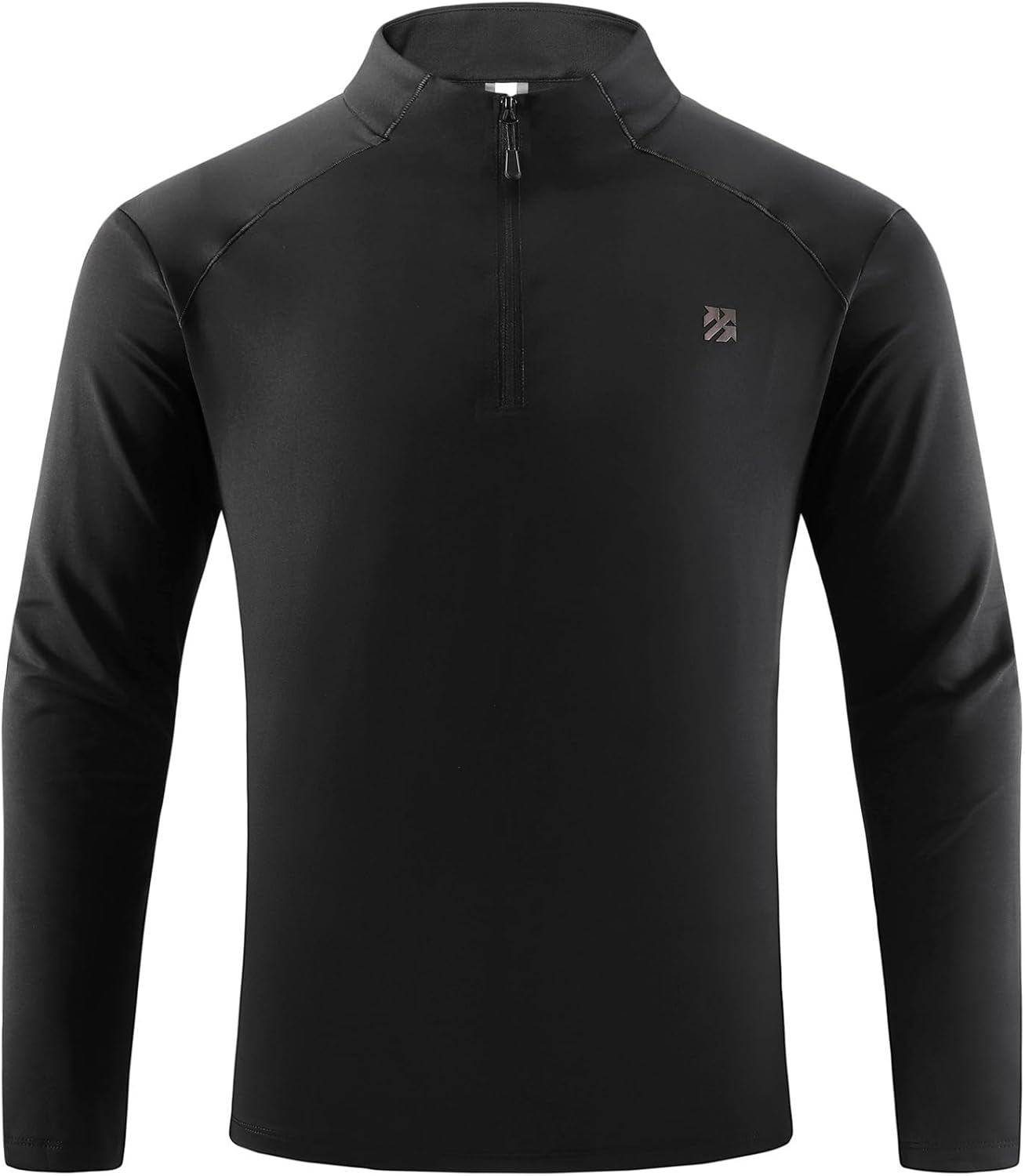 Mens Golf Shirts Skinny Quarter Zip Pullover Outdoor Sports Running Shirts - Image 2