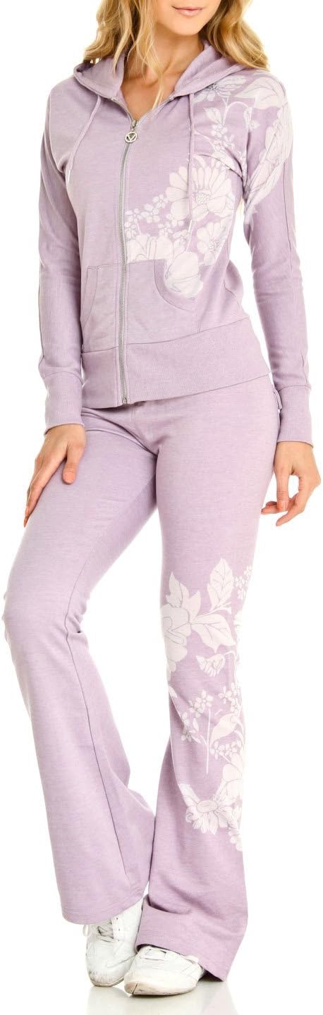 VERTIGO PARIS Women's Flower Vintage Lounge Tracksuit Jog Set