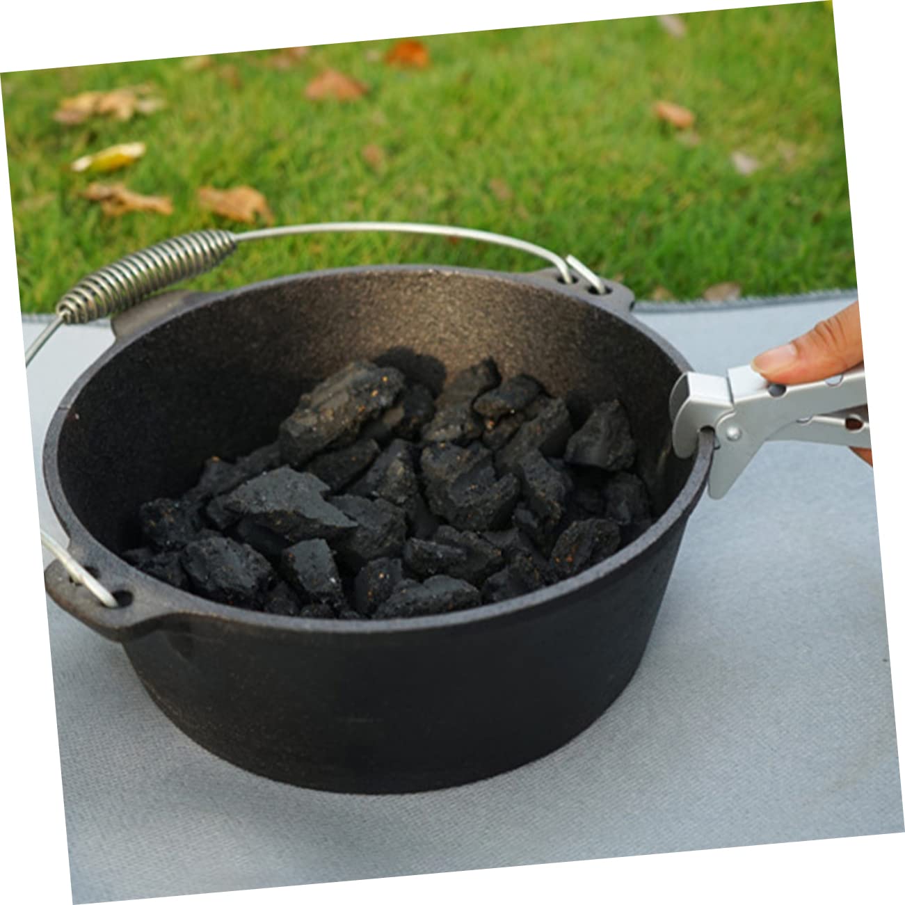 OUNONA Outdoor Cookware Arm Holder Scalding Frying Pan Gripper for Camping Resistant Pot Handle Clip Design for Cooking Present for Camping