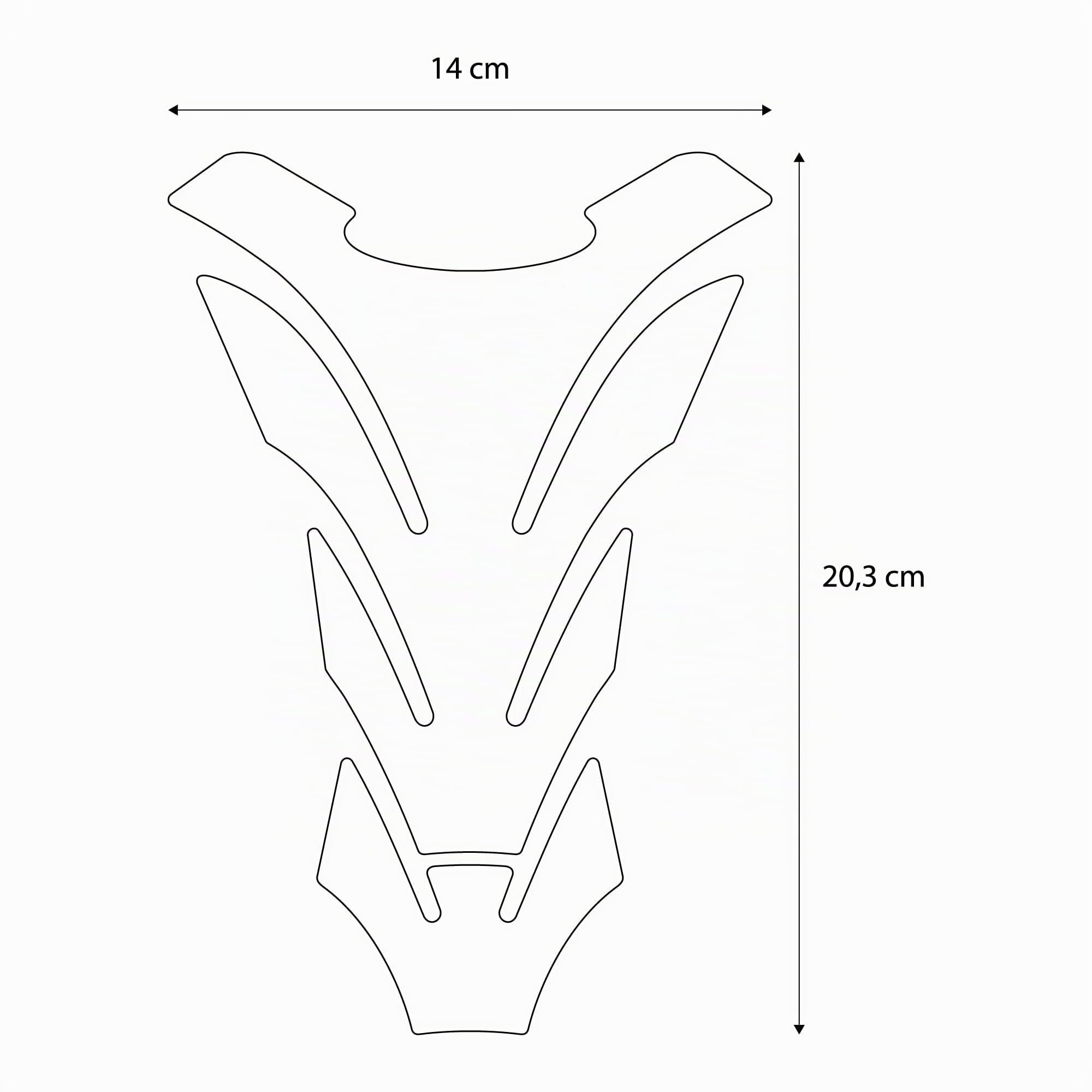 LABELBIKE - Autocollant 3D Moto Réservoir Personnalisé Protection et Décoration en Résine