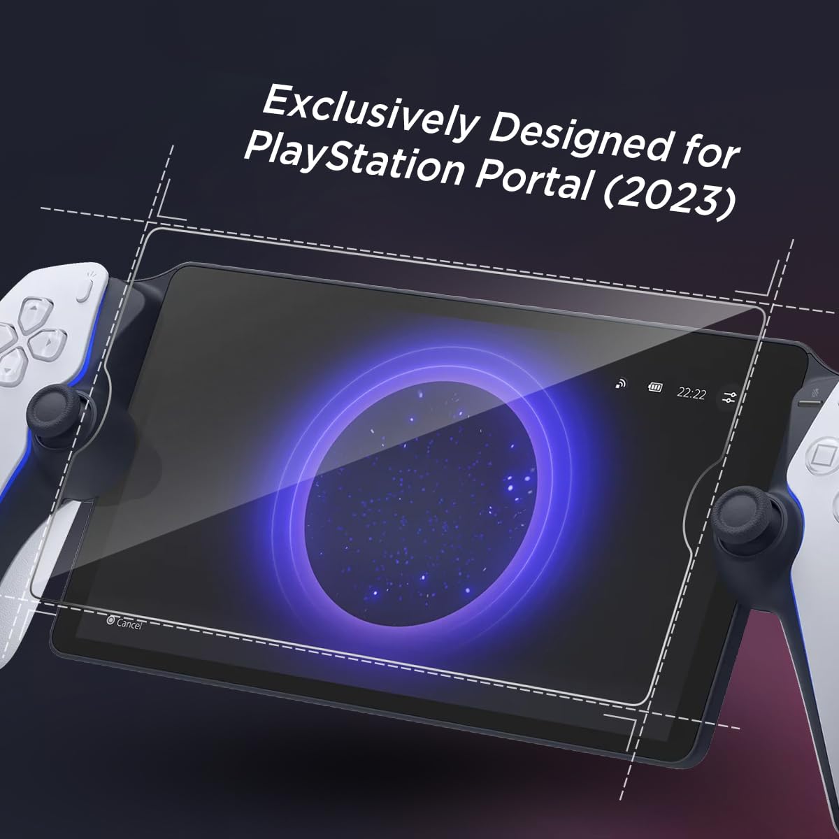 Miimall [2 Piezas] SONY PlayStation Portal Protector de Pantalla, 9H Dureza Cubierta de Vidrio Templado 2.5D Borde Curvo Anti-Rayaduras Anti-Huellas Dactilares Película HD para PlayStation Portal