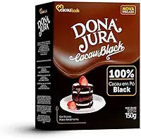 Dona Jura Cacau em Pó Black 100%, 150g