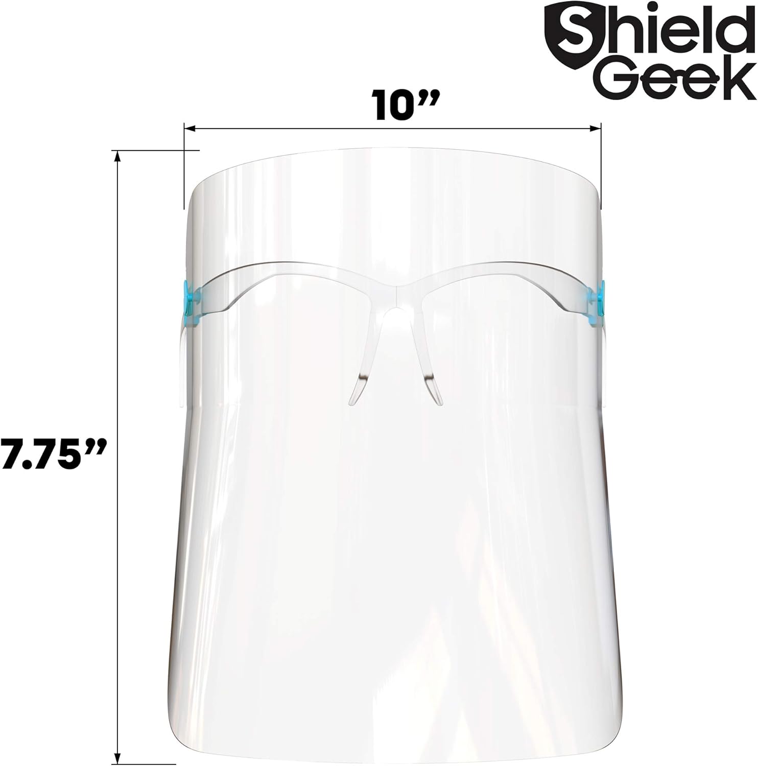 Hоttеѕt Sаlе Shield Geek Goggle Frame Face Shield (25 Pack)-Reusable Ultra Clear Anti Fog Protective Face Shield With Glasses