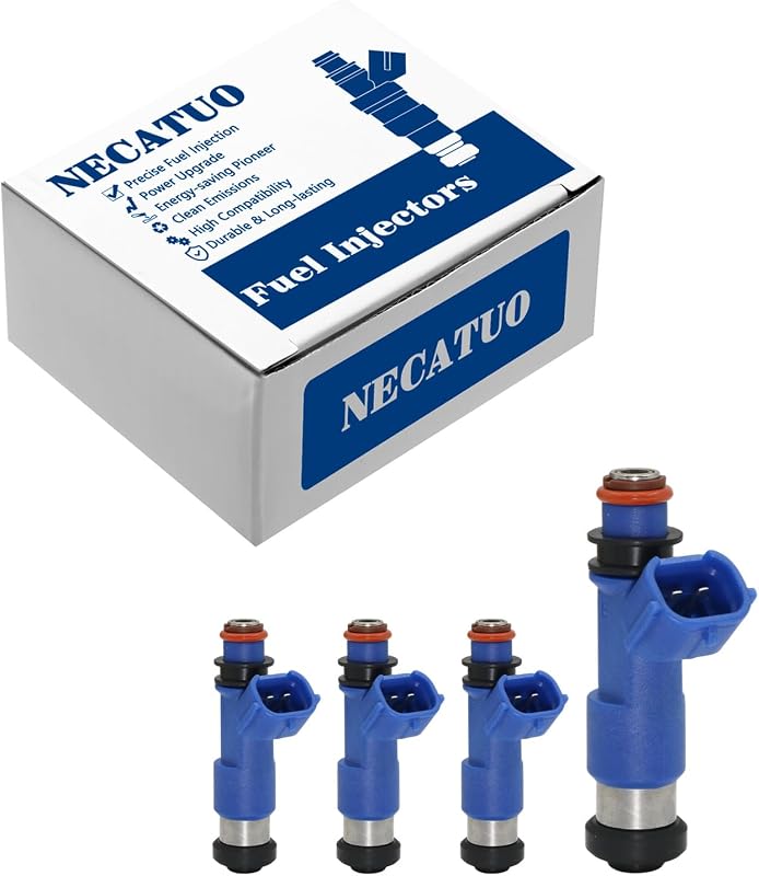 Kit com 4 bicos injetores de combustível NECATUO FJ860 para Subaru WRX, Forester e aplicações 2.5L H4 Turbo