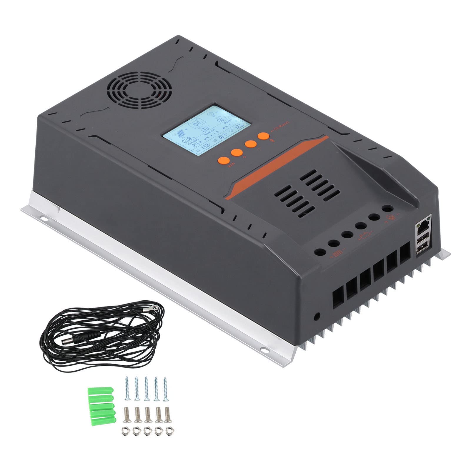 Controlador Solar MPPT, Seguimiento de Punto Máximo de Potencia de 100 A, Identificación Automática, Seguimiento Rápido Utilizado en RVS, Estaciones Base de Comunicación