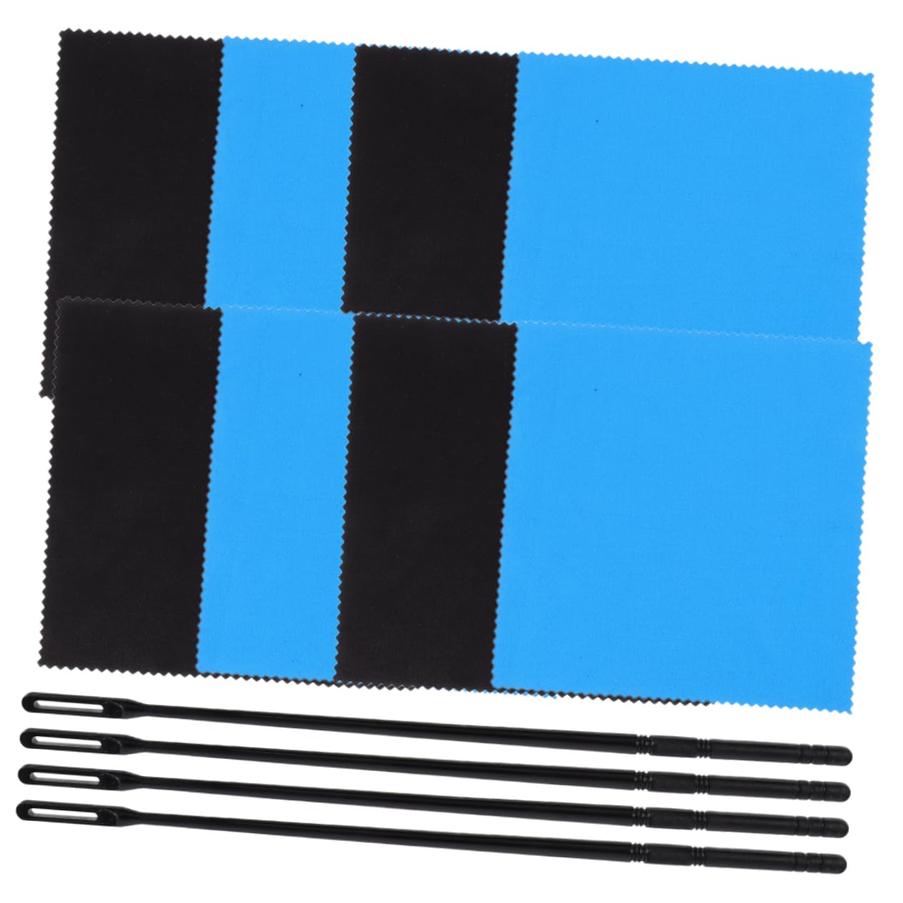 NULYLU Flute Cleaning Set Flute Cleaning Cloth Stick Clarinet Sax Water Absorbent Reusable Music Tool