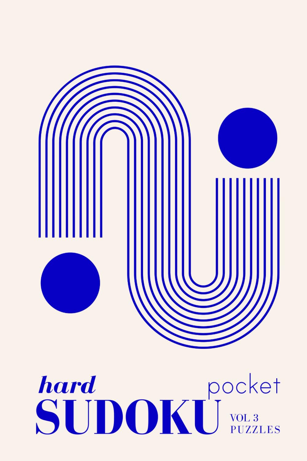 Pretty Pocket Sudoku - Hard: The Blue Bauhaus Series: Challenging Sudoku for Focused Minds | Pocket Brain Training Book | The Art of Deep Focus