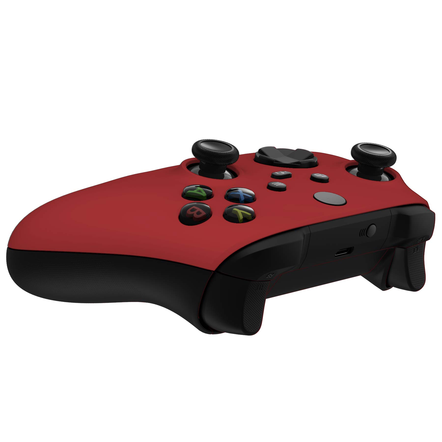 eXtremeRate Replacement Shell for Xbox Series X & S Controller - Personalized Upgrade - Passion Red Soft Touch Grip Custom Cover Case Faceplate for Xbox Core Controller [Controller NOT Included] — view 6