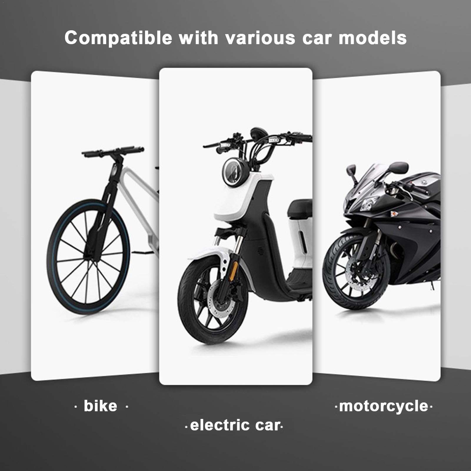 Luce anteriore per bici - Torcia a LED con Power Bank, set di luci per bicicletta 4 in 1 | Porta cellulare da bici impermeabile, clacson, luci anteriori e posteriori per ciclismo, ideale per uomini e