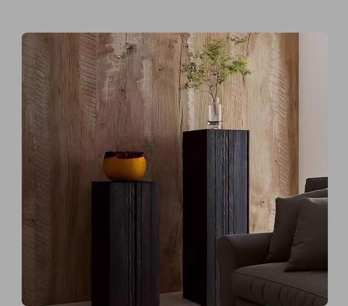 ベッドサイドテーブル 無垢材 おしゃれ 北欧風 モダン 丸 収納 スリム