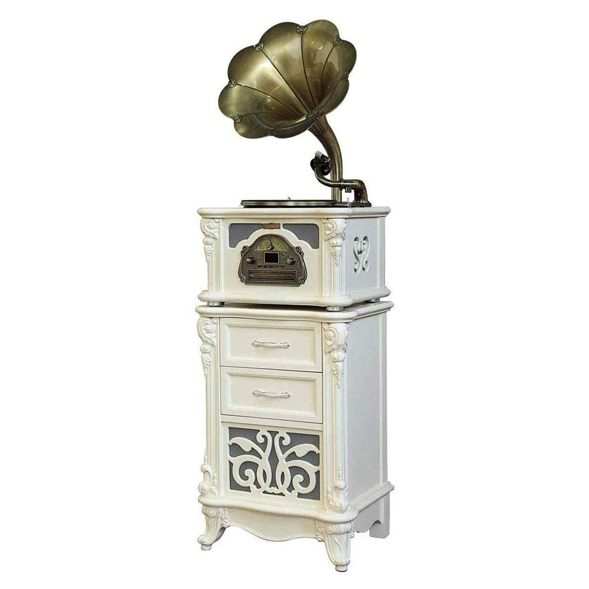 Corno Grammofono In Ottone Stile Antico - 40x35x40 Cm - Decorativo Per Appassionati - Foto 2