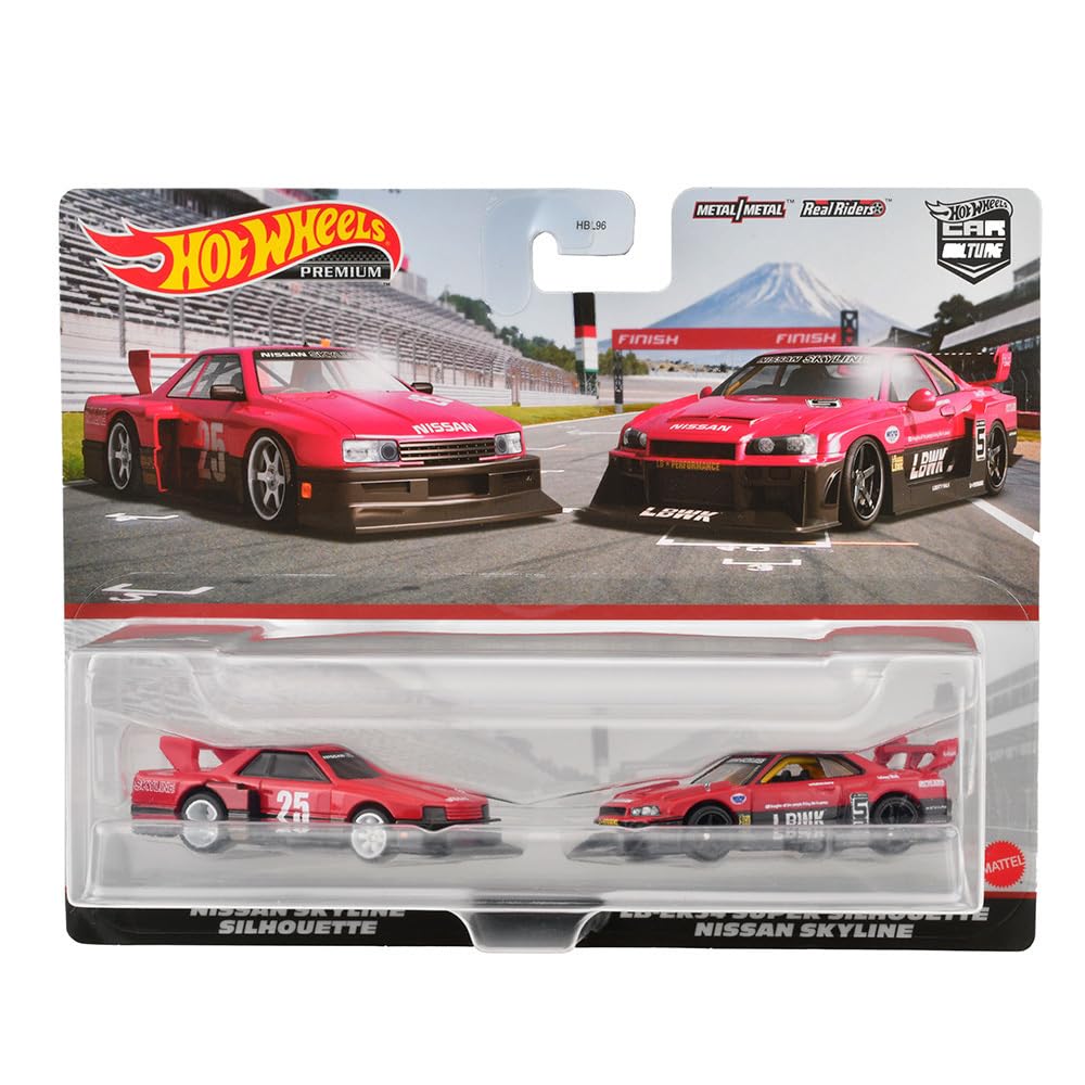 1/18 ミニカー　LB スーパーシルエット スカイライン　ER34 Amazon | プレミアム 2パック 日産スカイライン シルエット/LB-ER34