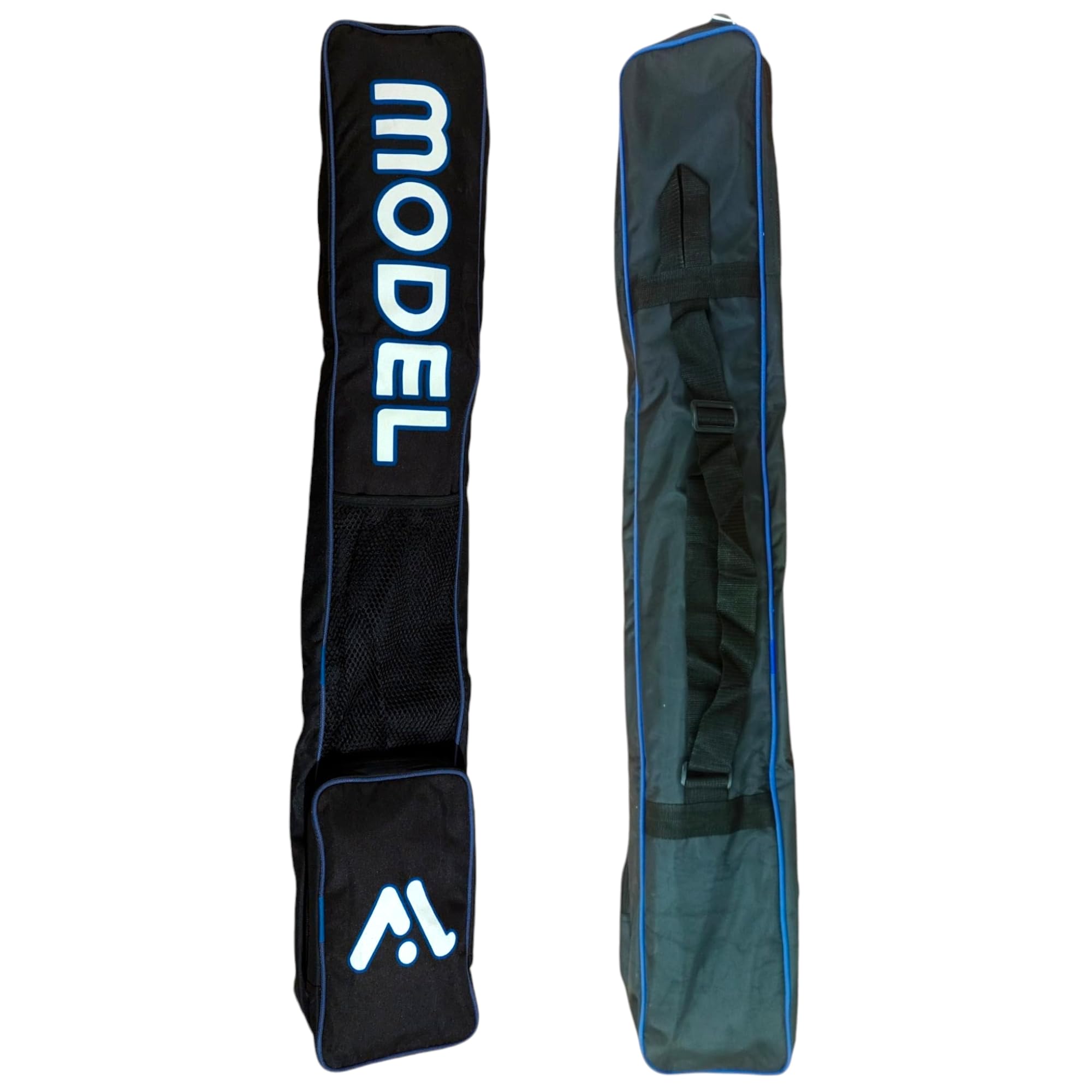 MODEL Borsa per bastone da hockey su campo, 4 bastoni, bottiglia d'acqua, telefono, portachiavi, tasca forte, leggera, tracolla regolabile