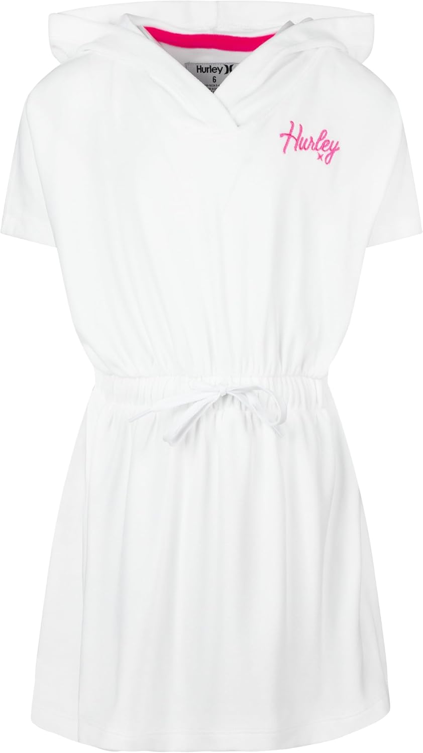 Hurley Girls' French Terry Hooded Coverup Dress
