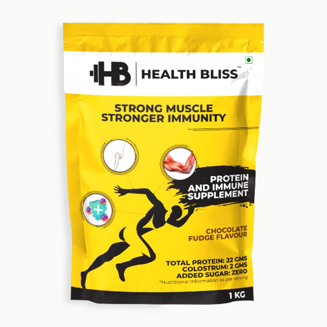 HEALTH BLISS- 1st complete Nutrition drink for Adults as per ICMR with Colostrum. Chocolate Fudge flavor. 1 KG-image-48