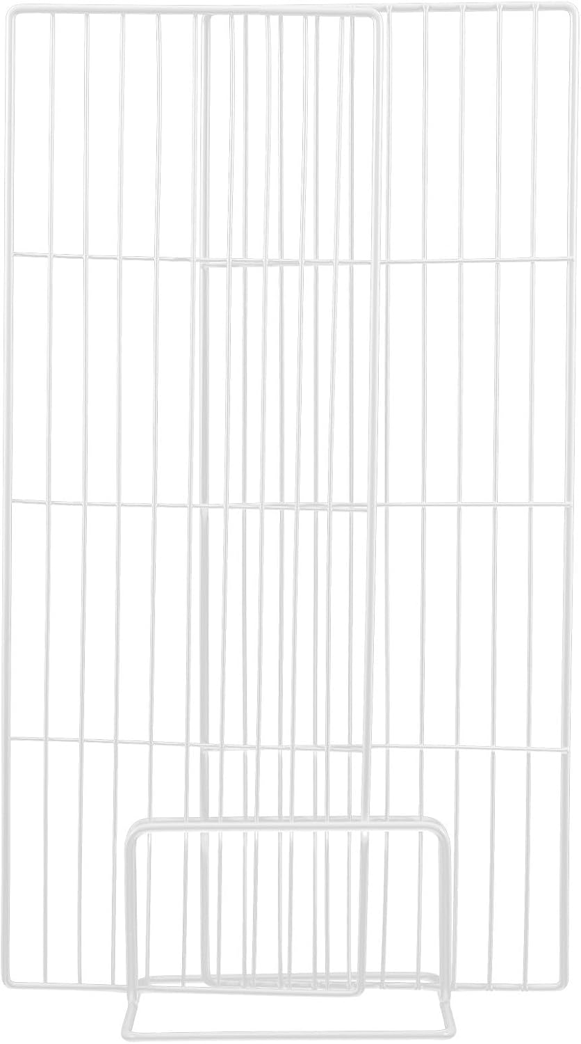 HOMSFOU Iron Wire Freezer Shelf Divider Multipurpose Food Separation with Telescopic Width 32-34cm for Refrigerator and Freezer Organization for Diverse Storage Scenarios