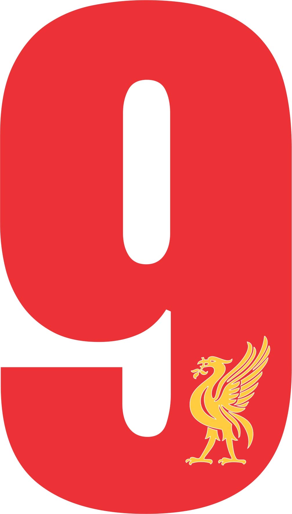 PCSL 17cm LFC Self Adhesive Peelable Plastic Wheelie Bin Box Crate Dustbin Number Liverpool Liverbird (9)