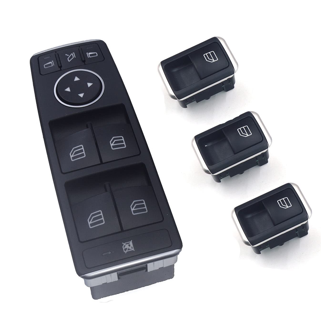 Frankberg 1x Fensterschalter Vorne Links Kompatibel Mit A-Klasse W176 A45 A.M.G A160-A250 B-Klasse W242 B160-B250 CLA Coupe C117 A.M.G CLA 45-250 Replace# 1669054400649100