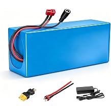 48V Ebike Battery 10Ah Lithium Battery Pack with 20A BMS & XT60 Connector/T-Plug, Compatible with 200-1000W E-Bikes, Scooters, ATVs, Motorcycles and Other DIY Projects UL Certificated