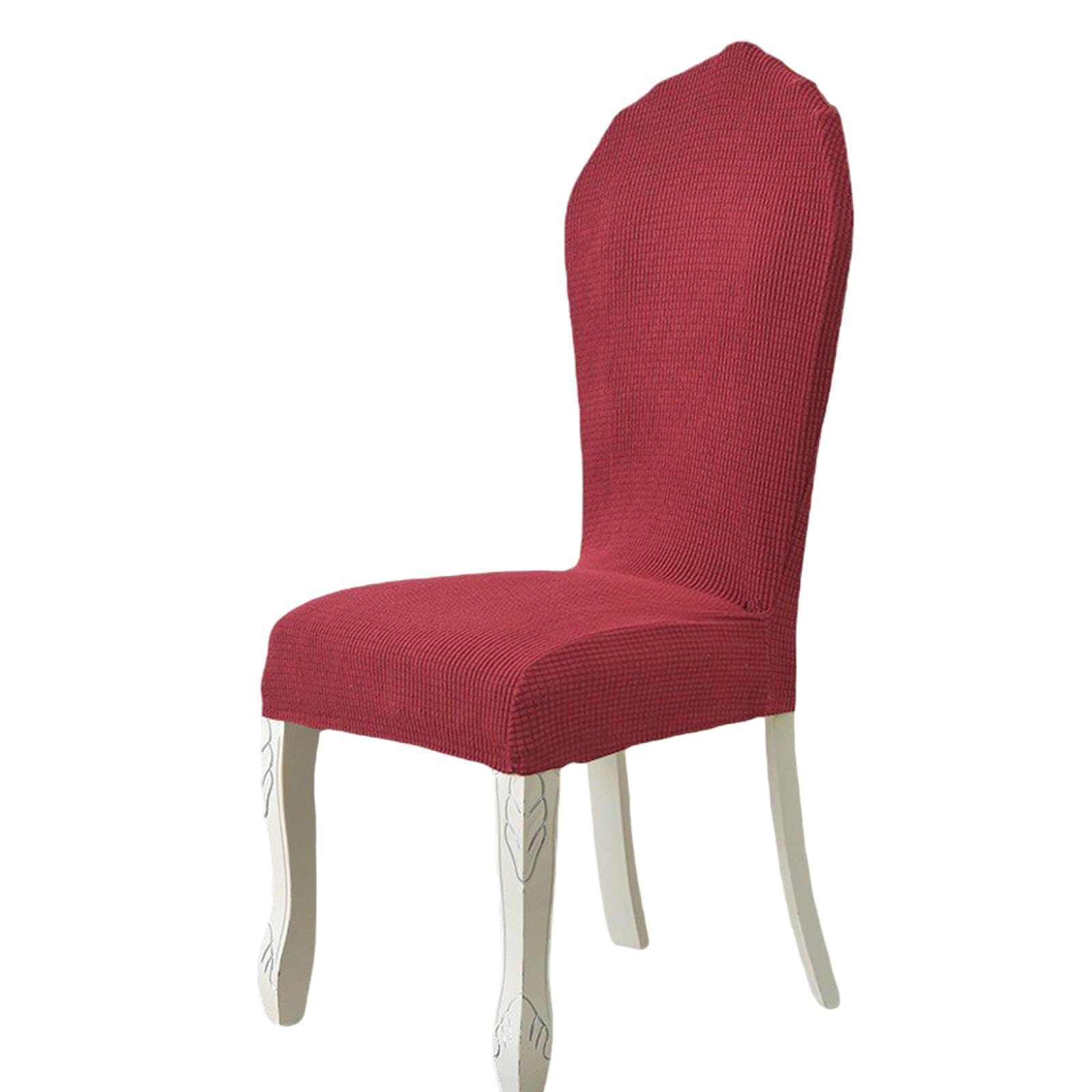 Housse de chaise extensible pour protéger un dossier haut des taches dans votre cuisine
