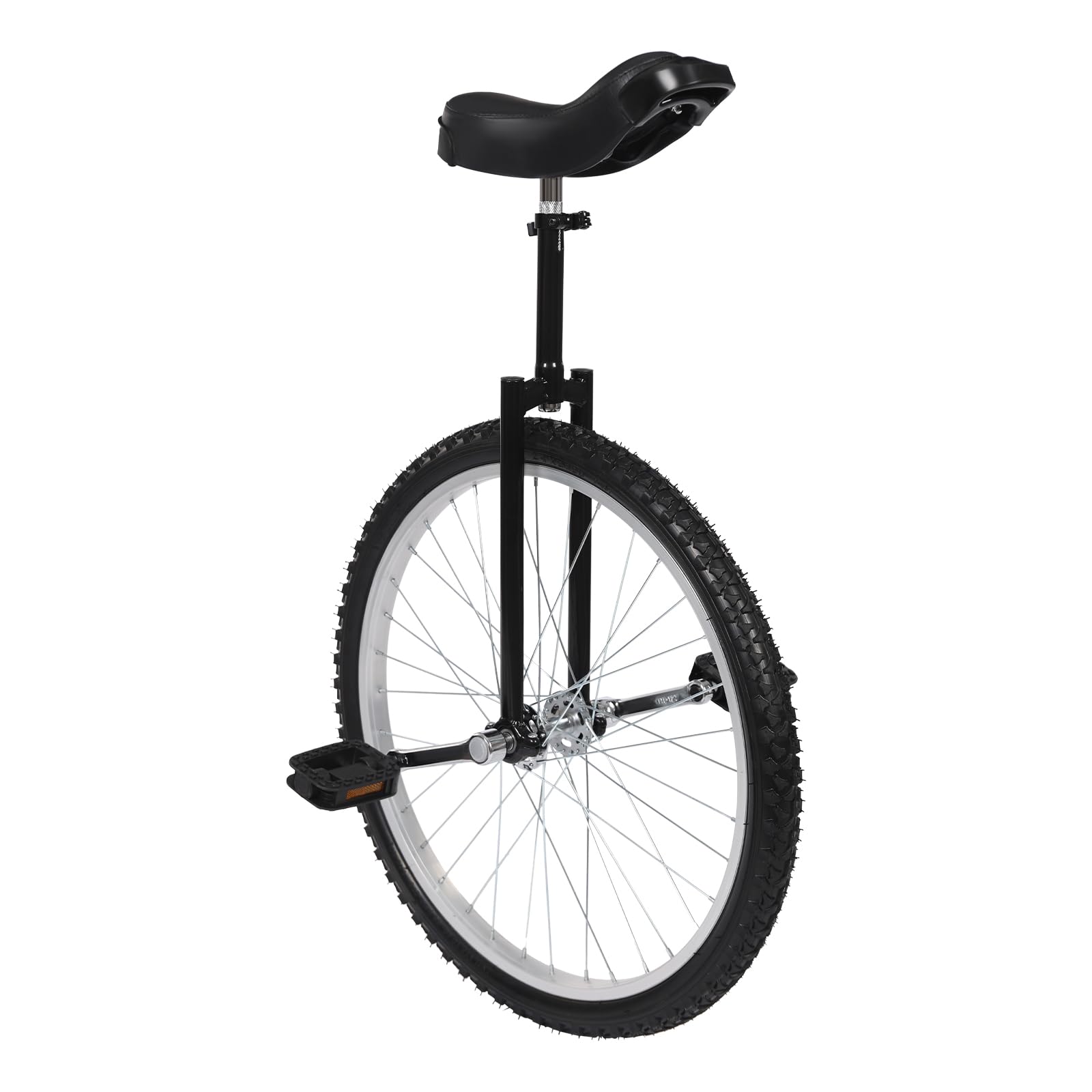 Unicycle Solid Color Unicycle with Steel Frame&amp; Anti-Slip Leakproof Tire&amp; Adjustable Height Curved PU Seat Exercise Bicycle for Beginner Outdoor Sports Entertainment Exercises