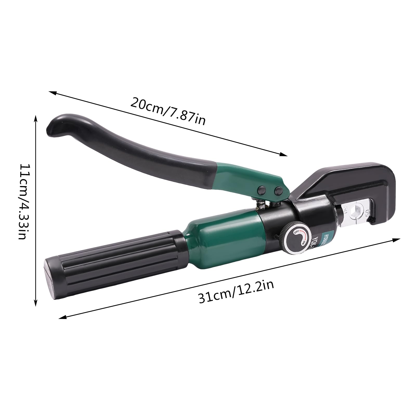 Pinza crimpatrice idraulica 6t 4-70mm² per tubi in alluminio, tubi in plastica, tubi PEX, tubi multistrato, morsetti nudi