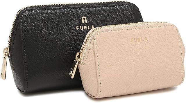 FURLA CAMELIA M Cosmetic Case Set/NERO + BALLERINA i BBR00 MISC