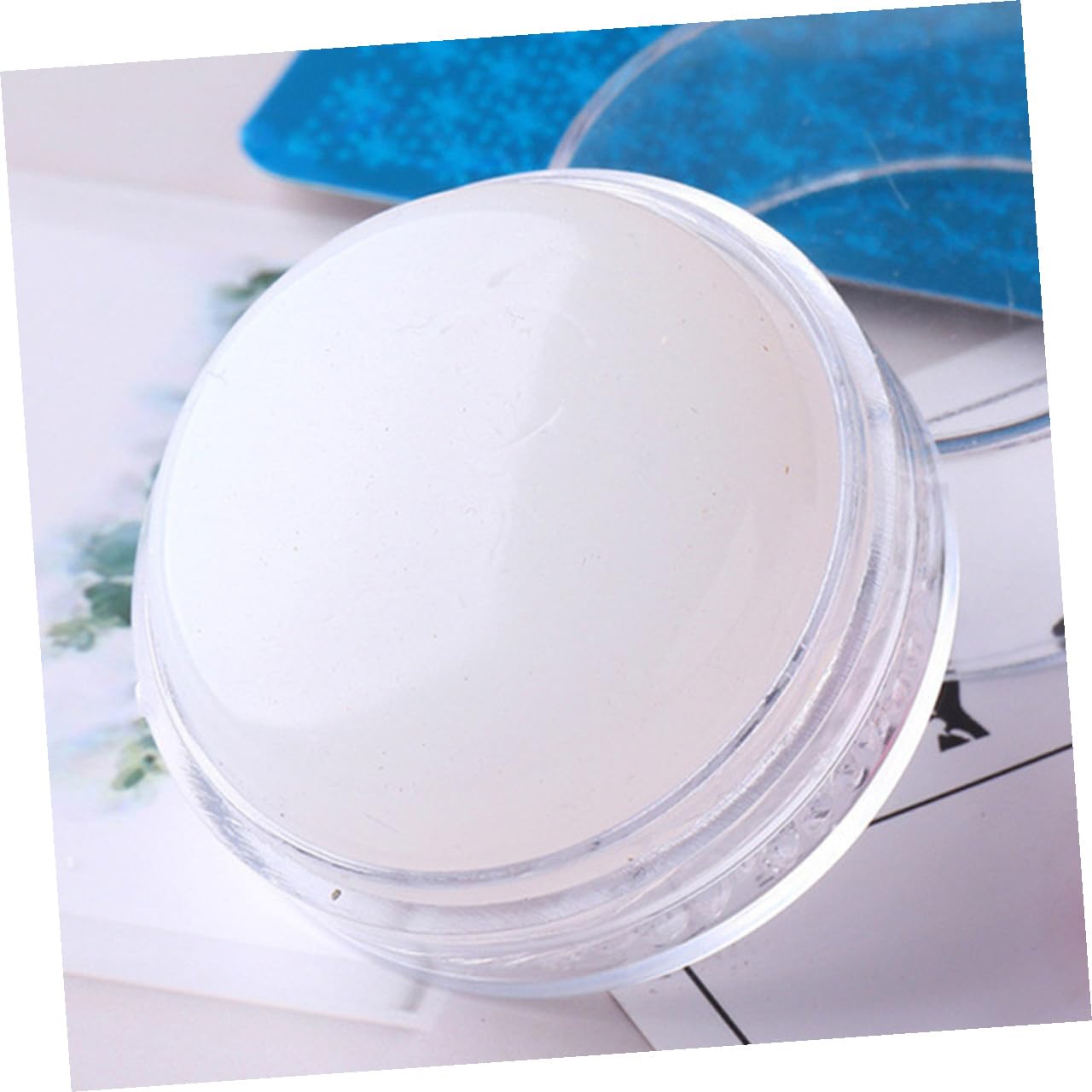 4Pcs Silicone Nail Manicure Stampers Smooth Surface Nail Art Accessory for DIY French Style Design at Home