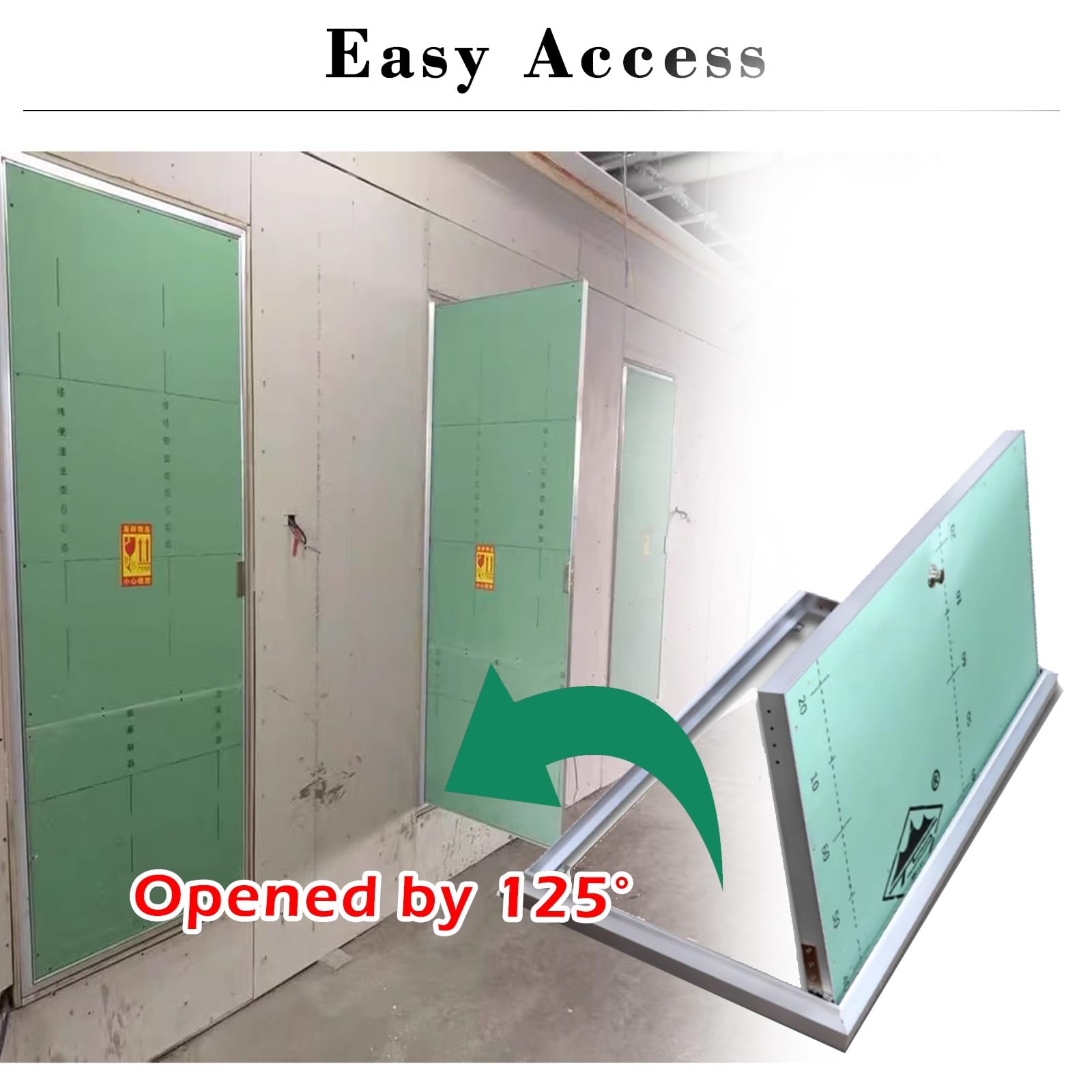 Graue Revisionsklappe Für Trockenbau - Abschließbare Zugangsklappe 40x60cm