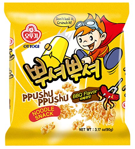 Ppushu Ppushu BBQ Noodle Snack 90g (24 Pack)