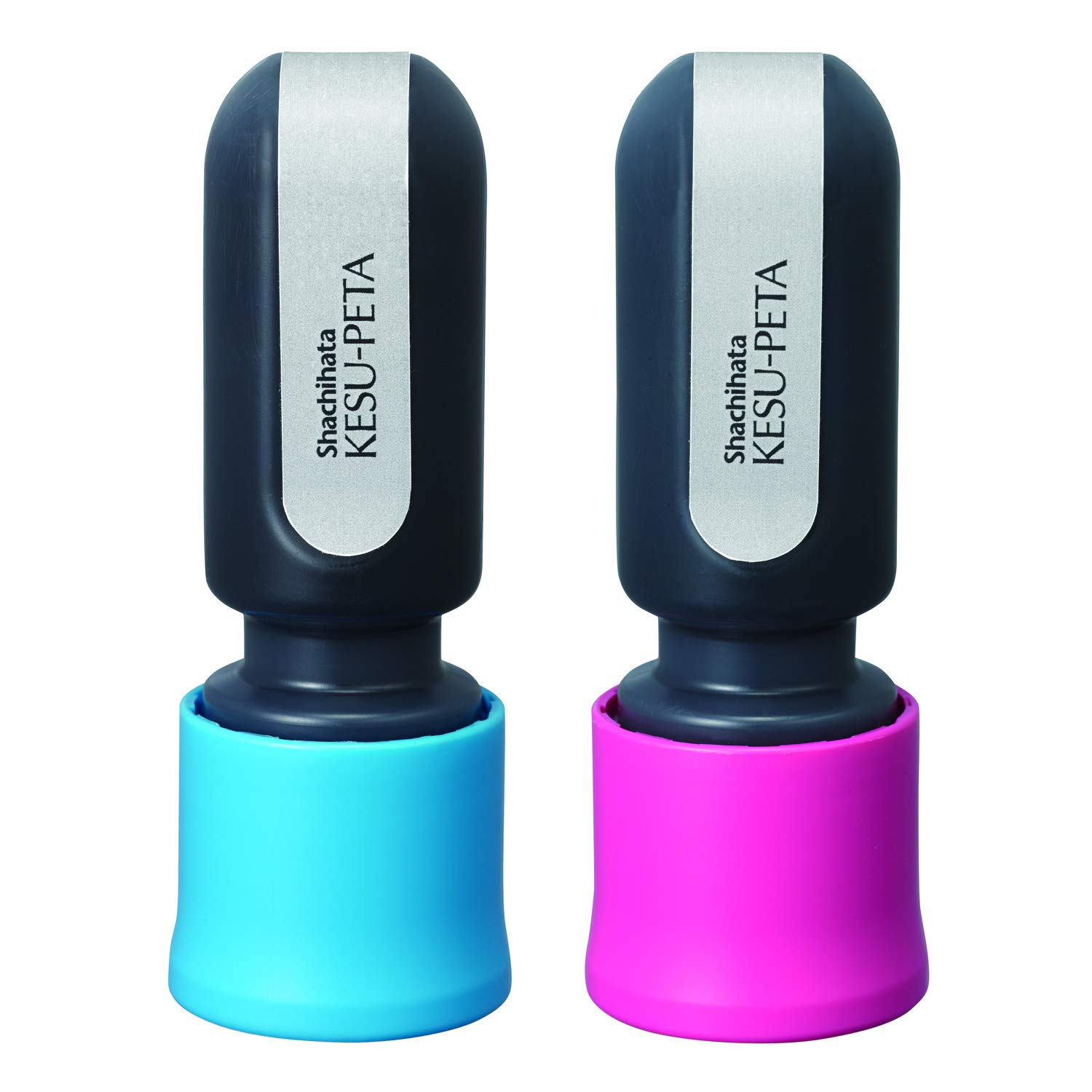 Shachihata Kespeta Personal Information Protection Glue, Set of 2, Blue/Pink